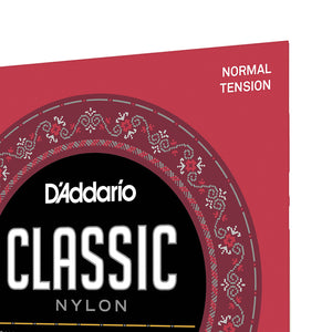 D'Addario EJ27N Student Nylon 3/4 Sized Classical Guitar Strings, Normal Tension, Silverplated Wound