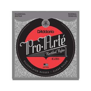 D'Addario EJ30 Pro-Arte Rectified Trebles Classical Guitar Strings, Normal Tension