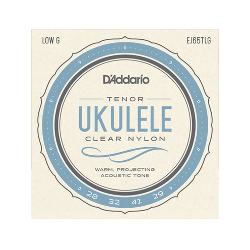D'Addario Pro-Arte Custom Extruded Clear Nylon Low G Tenor Ukulele Strings