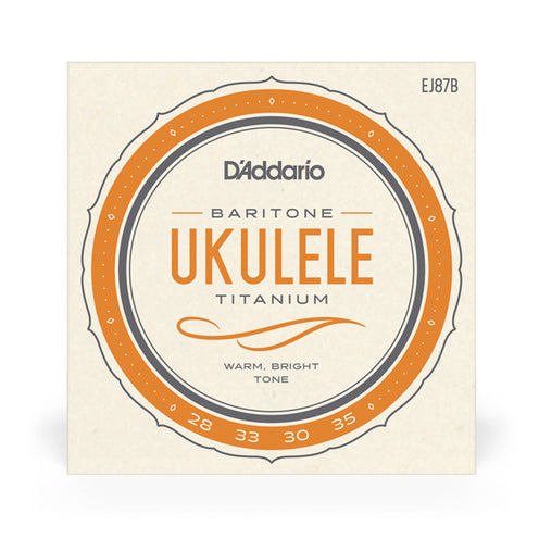 D'Addario EJ87B Titanium Ukulele Strings, Baritone