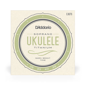 D'Addario EJ87S Titanium Ukulele Strings, Soprano