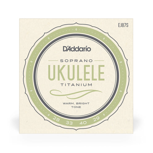 D'Addario EJ87S Titanium Ukulele Strings, Soprano