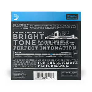 D'Addario EXL120-8 Nickel Wound Electric Guitar Strings, 8-String, Super Light, 9-65