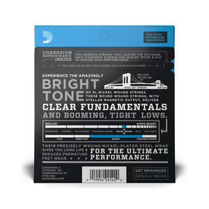 D'Addario EXL170S Nickel Wound Bass Guitar Strings, Xtra Light, 45-100, Short Scale