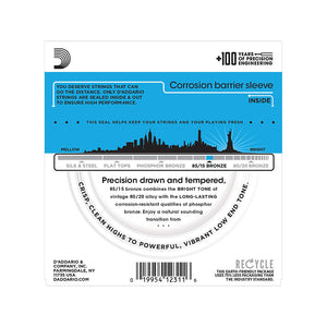 D'Addario EZ940 85/15 Bronze 12-String Acoustic Guitar Strings, Light, 10-50