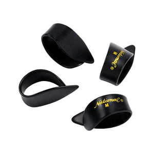 D'Addario NP8B-04 National Thumb Picks, Large Black Celluloid, 4-Pack