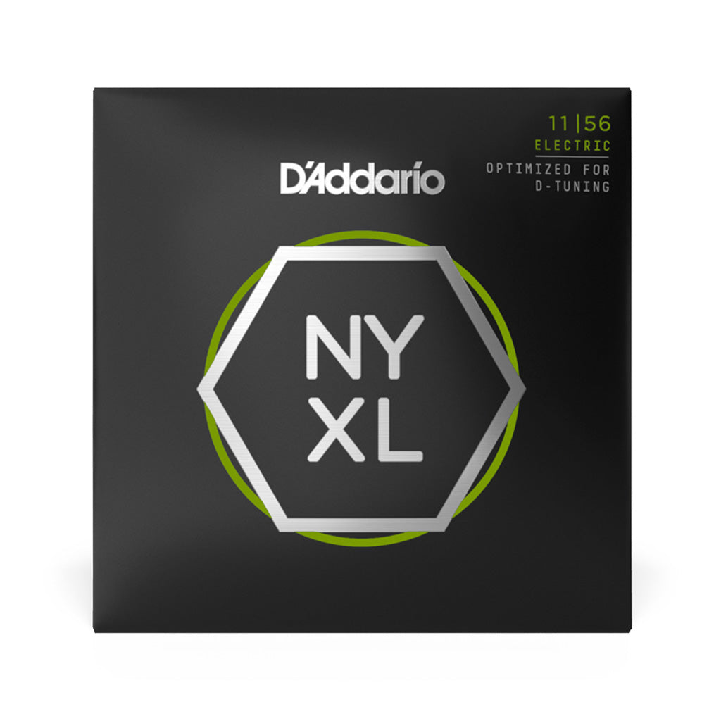 D'Addario NYXL1156 NYXL Nickel Wound Electric Guitar Strings, Medium Top/Extra-Heavy Bottom, 11-56