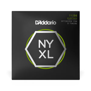 D'Addario NYXL1156 NYXL Nickel Wound Electric Guitar Strings, Medium Top/Extra-Heavy Bottom, 11-56