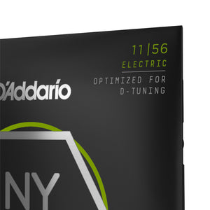 D'Addario NYXL1156 NYXL Nickel Wound Electric Guitar Strings, Medium Top/Extra-Heavy Bottom, 11-56