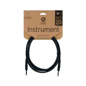 D'Addario PW-CGT-20 20ft Classic Series Instrument Cable, Straight