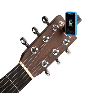 D'Addario PW-CT-17BU Eclipse Headstock Tuner, Blue
