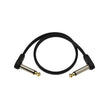 D'Addario PW-FPRR-01 Right Angle to Right Angle Flat Patch Cable, 1 Foot