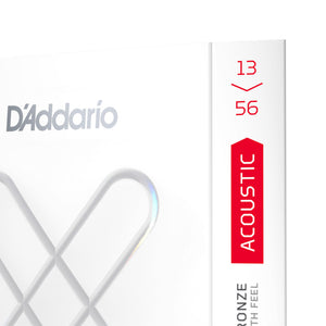 D'Addario XSABR1356 XS 80/20 Bronze Acoustic Guitar Strings, Medium, 13-56