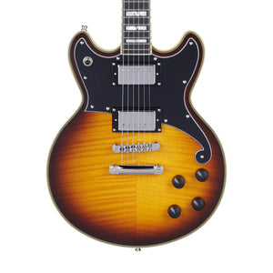 D'Angelico Deluxe Brighton Electric Guitar, Vintage Sunburst