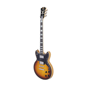D'Angelico Deluxe Brighton Electric Guitar, Vintage Sunburst