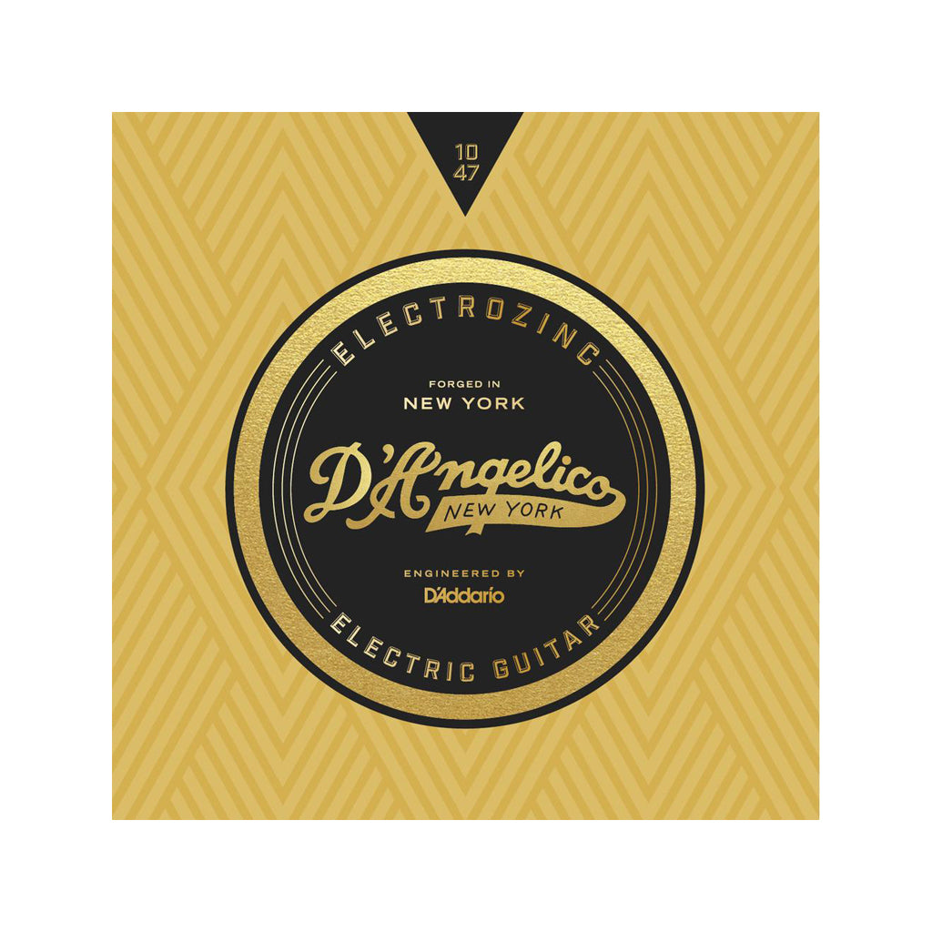 D'Angelico Electrozinc Strings, Jazz 10-47, X-Light-Wound Third String