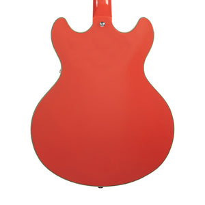 D'Angelico Premier DC Semi-Hollow Electric Guitar w/Stopbar Tailpiece, Fiesta Red