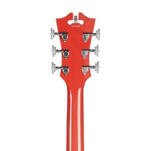 D'Angelico Premier DC Semi-Hollow Electric Guitar w/Stopbar Tailpiece, Fiesta Red