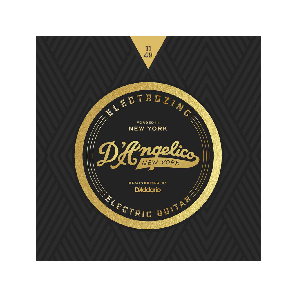 D'Angelico Electrozinc Strings, Rock 11-49 Plain Third String