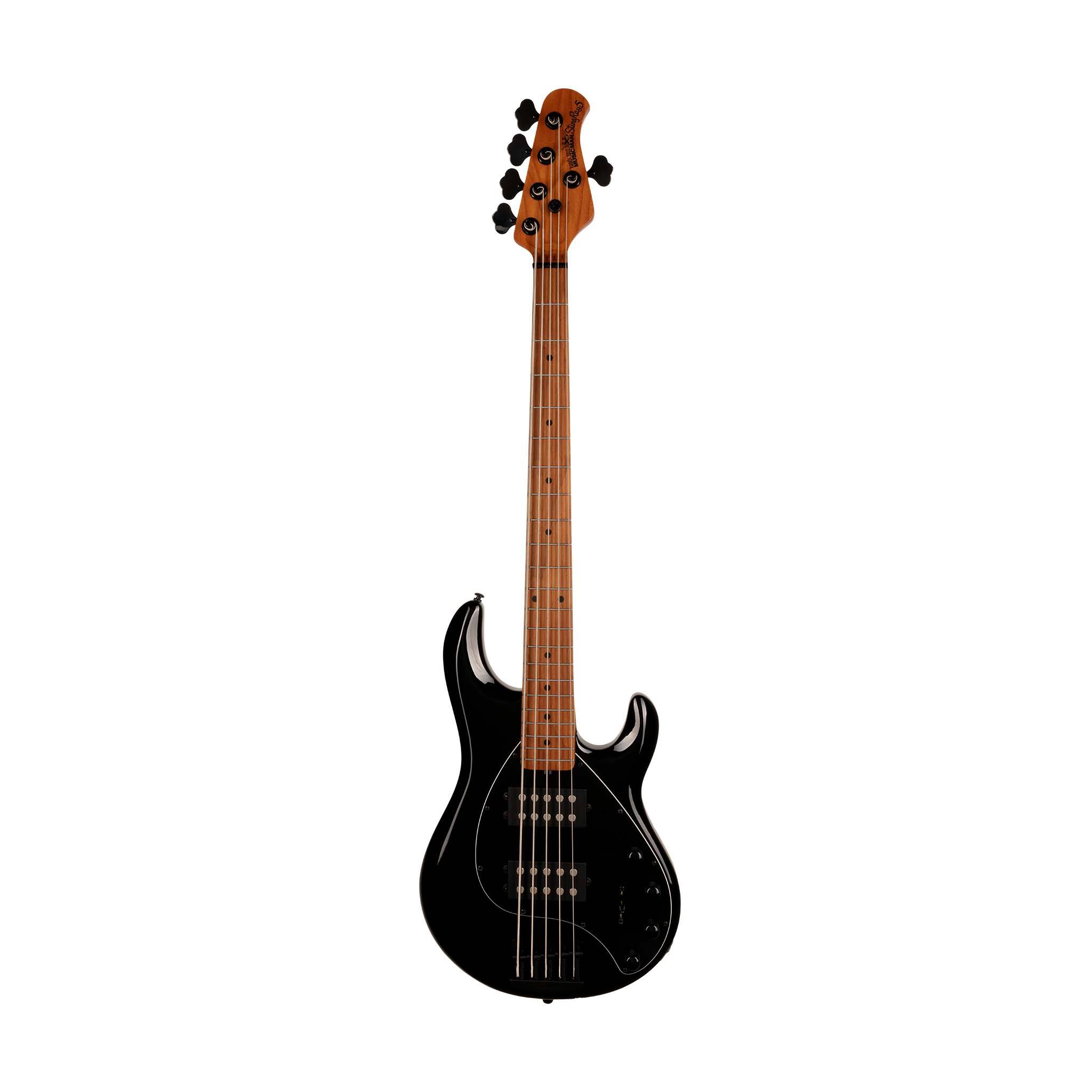 Ernie Ball Music Man StingRay Special 5 HH Bass Guitar, Maple FB, Black