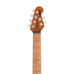 Ernie Ball Music Man Axis Electric Guitar, Yucatan Blue Quilt