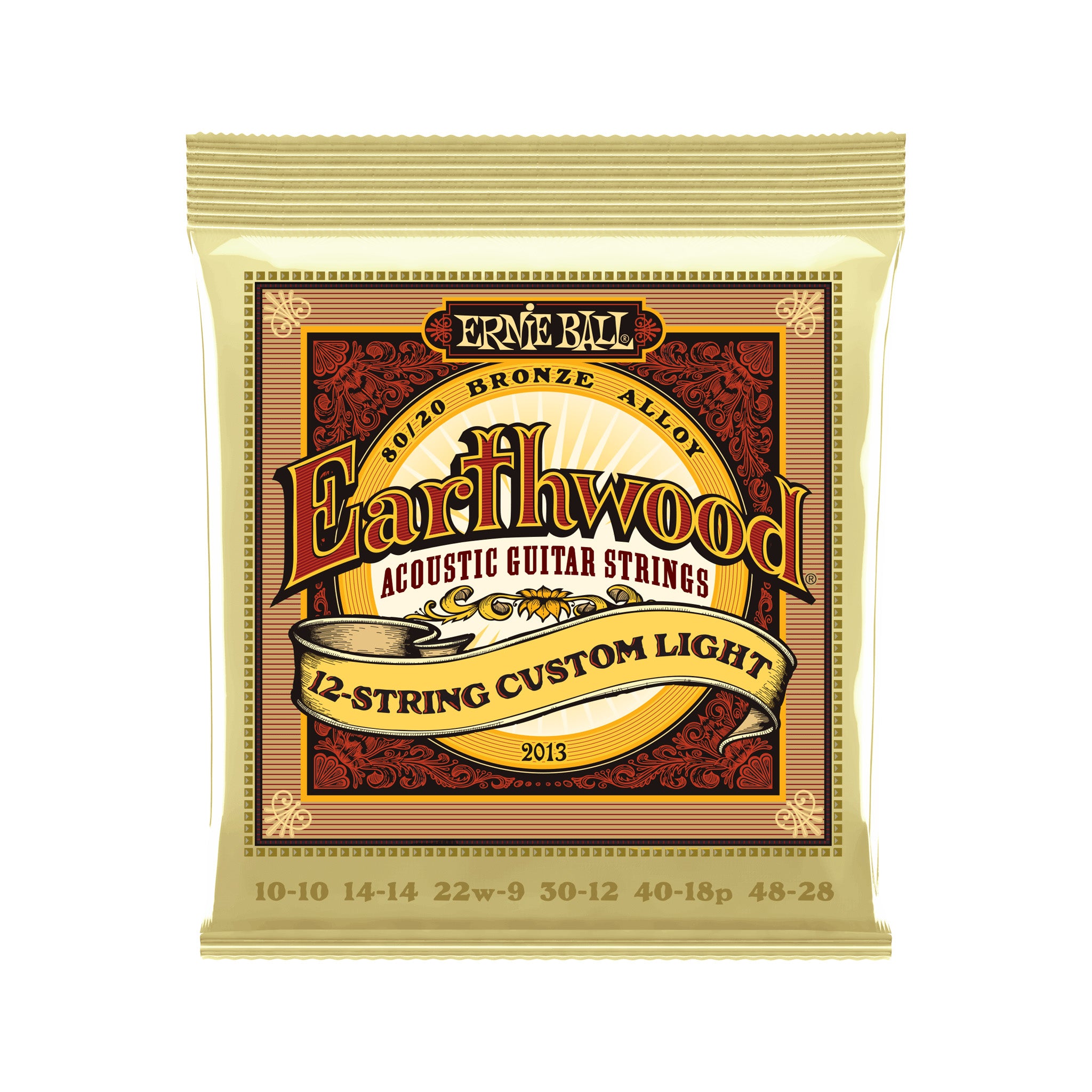Ernie Ball Earthwood Custom Light 12-String 80/20 Bronze Acoustic Guitar Strings