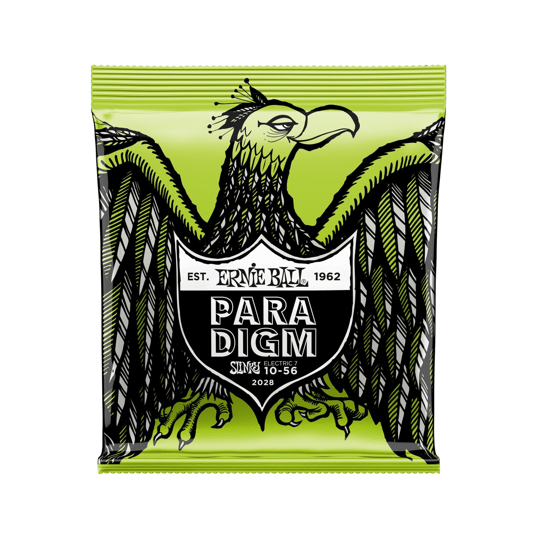 Ernie Ball Paradigm Regular Slinky 7-String Electric Guitar Strings, 10-56