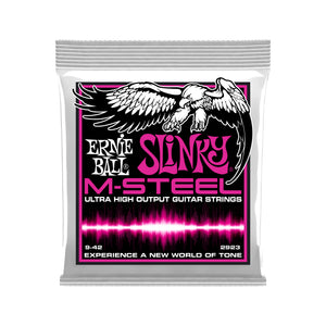 Ernie Ball Super Slinky M-Steel Electric Guitar Strings, 9-42