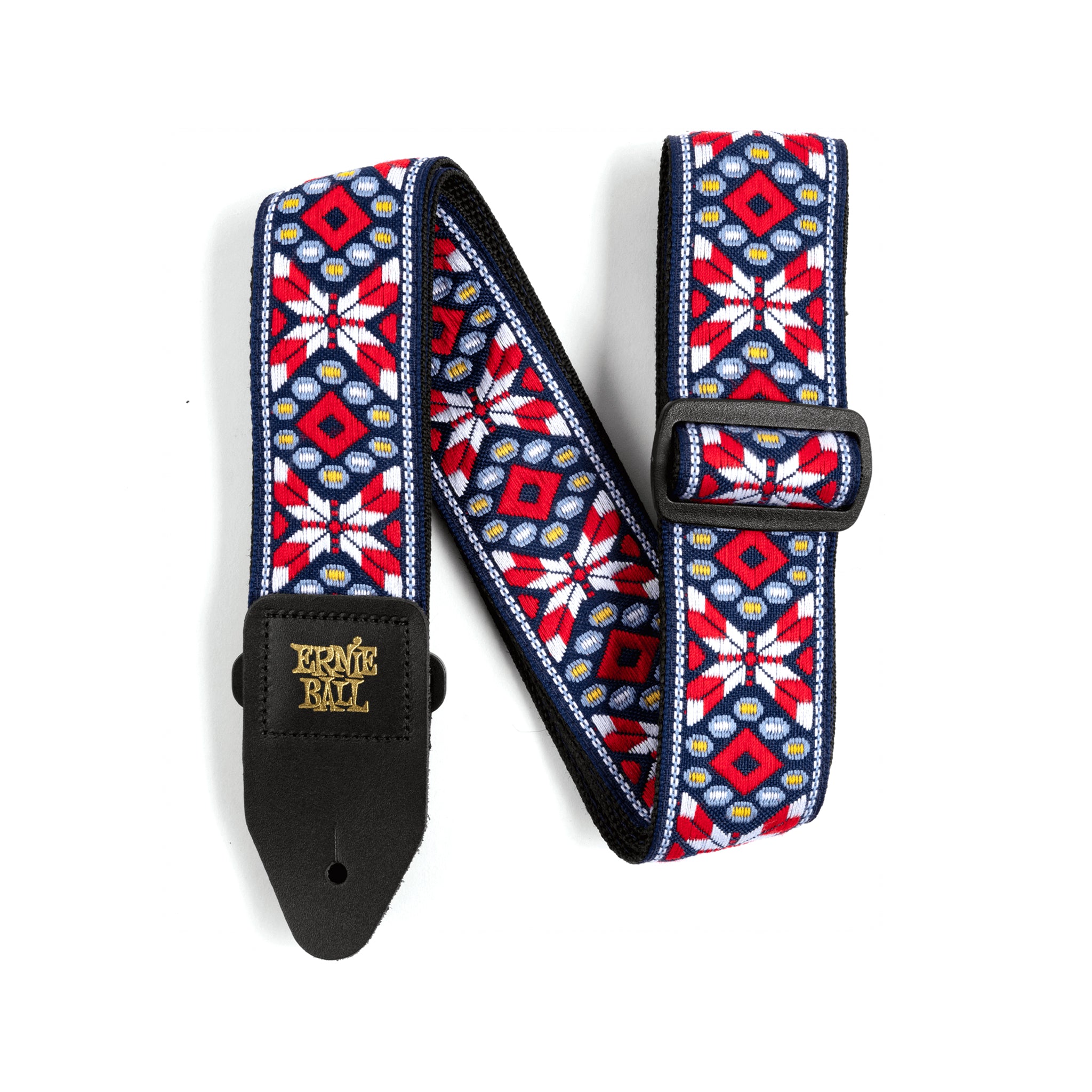 Ernie Ball Jacquard Guitar Strap, Taos Fire Red