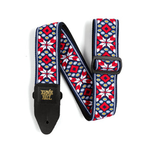 Ernie Ball Jacquard Guitar Strap, Taos Fire Red