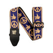 Ernie Ball Peace Love Dove Jacquard Guitar Strap, Navy Blue/Beige