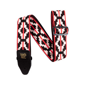 Ernie Ball Jacquard Guitar Strap, Ristra Red