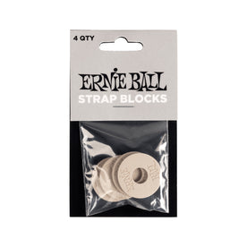 Ernie Ball Rubber Strap Blocks, 4-Pack, Gray