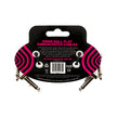 Ernie Ball 3Inch Flat Ribbon Patch Cable, 3-Pack, Black