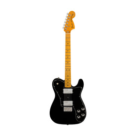 Fender American Vintage II 75 Telecaster Deluxe Electric Guitar, Maple FB, Black
