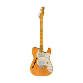 Fender American Vintage II 72 Telecaster Thinline Electric Guitar, Maple FB, Aged Natural