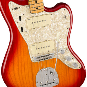 Fender American Ultra Jazzmaster Guitar, Maple FB, Plasma Red Burst