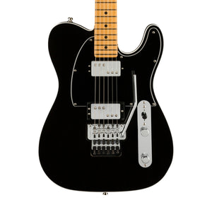 Fender American Ultra Luxe Telecaster Floyd Rose HH Electric Guitar, Maple FB, Mystic Black