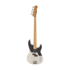 Fender Mike Dirnt Road Worn Precision Bass Guitar, Maple FB, White Blonde