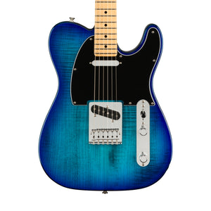 Fender Limited Edition Player Plus Top Telecaster Electric Guitar, Maple FB, Blue Burst