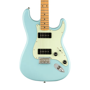 Fender Noventa Stratocaster Electric Guitar, Maple FB, Daphne Blue