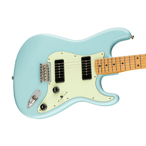Fender Noventa Stratocaster Electric Guitar, Maple FB, Daphne Blue