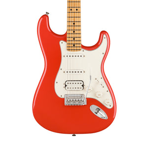 Fender Player HSS Stratocaster Electric Guitar, Maple FB, Fiesta Red w/ Matching Headstock