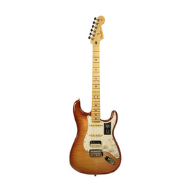 Fender Limited Edition Player Plus Top Stratocaster HSS Electric Guitar, Maple FB, Sienna Sunburst