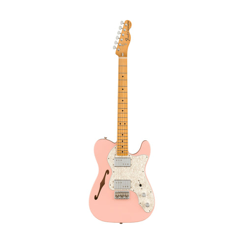 Fender Limited Edition Vintera 70s Telecaster Thinline Electric Guitar, Shell Pink