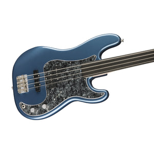 Fender Tony Franklin Fretless Precision Bass Guitar, Lake Placid Blue