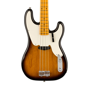 Fender American Vintage II 54 Precision Bass Electric Guitar, Maple FB, 2-Tone Sunburst