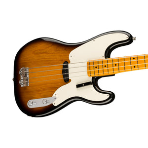 Fender American Vintage II 54 Precision Bass Electric Guitar, Maple FB, 2-Tone Sunburst