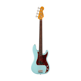 Fender American Vintage II 60 Precision Bass Electric Guitar, RW FB, Daphne Blue