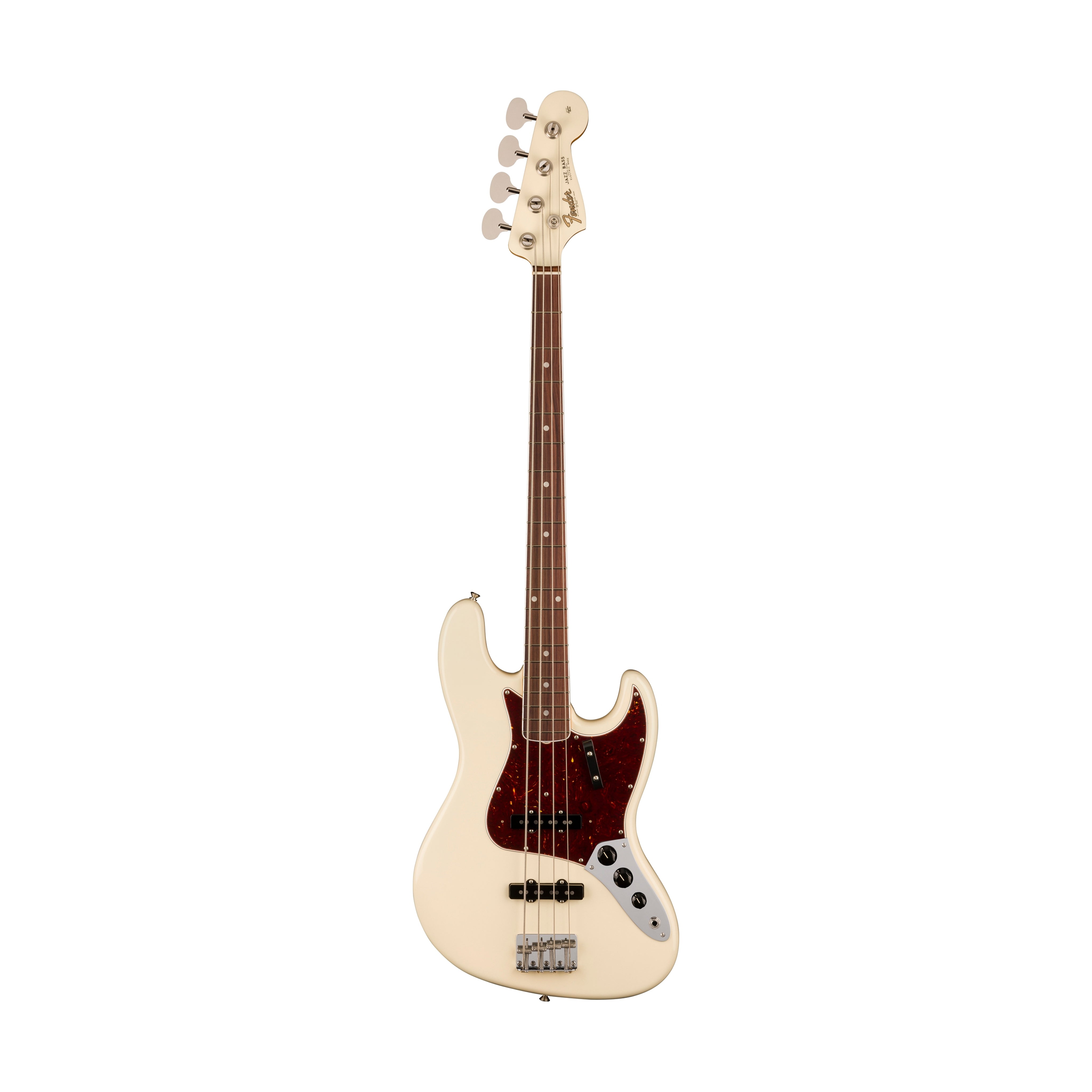 Fender American Vintage II 66 Jazz Bass Guitar, RW FB, Olympic